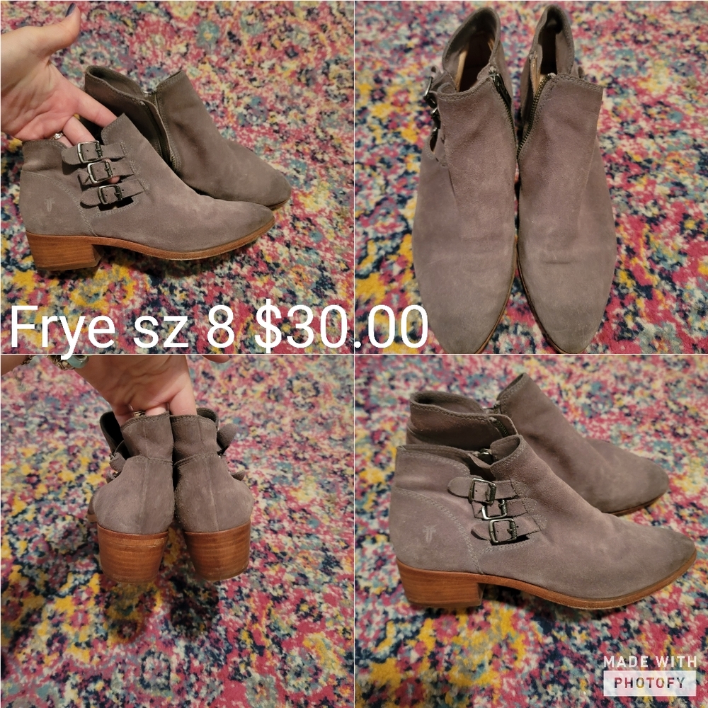 Frye booties sz 8
